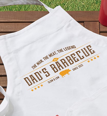 The Man, The Meat, The Legend Personalized Apron