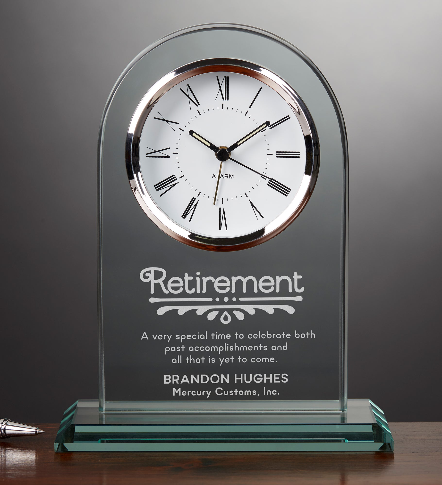 Timeless Recognition Personalized Retirement Clock