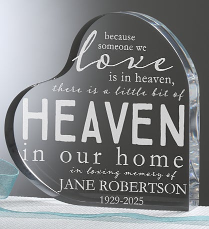 Heaven In Our Home Personalized Memorial Keepsake