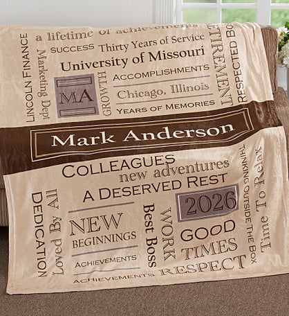 My Retirement Personalized Blanket