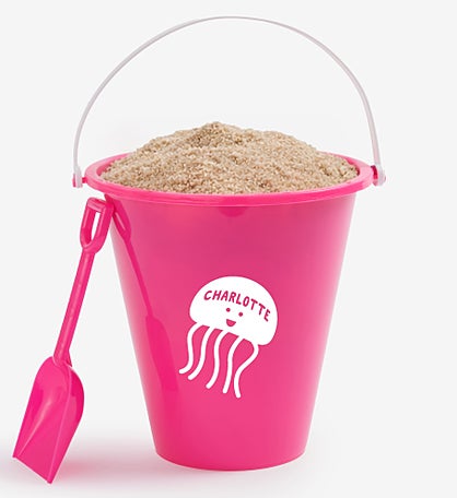 Sea Creatures Personalized Plastic Beach Pail & Shovel