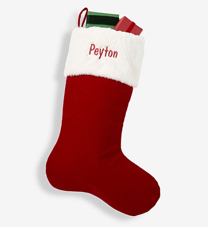Velvet Elegance Personalized Christmas Stockings