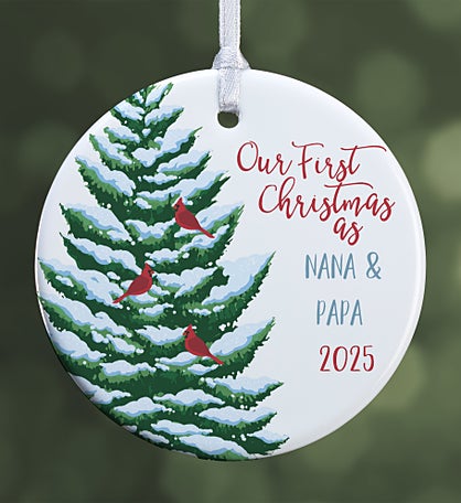 Grandparent's First Christmas Personalized Ornament