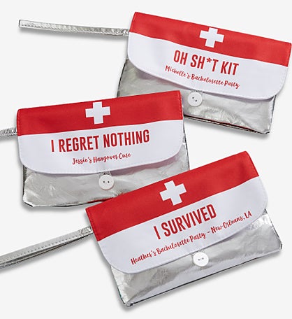 Bachelorette Party Survival Kit Personalized Wristlet