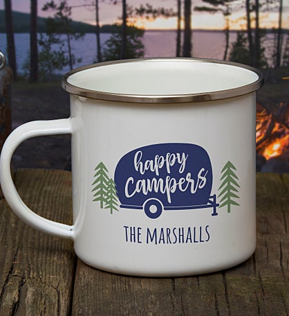 Happy Camper Personalized Camping Mug