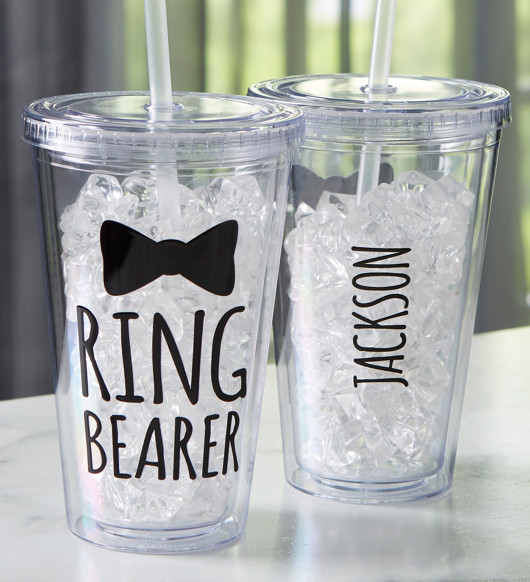 Ring Bearer Personalized 17 oz. Acrylic Insulated Tumbler