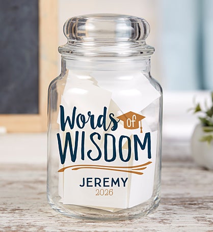 Graduation Wishes & Memories Personalized Jar