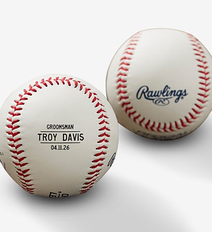 Wedding Party Personalized Rawlings Baseball