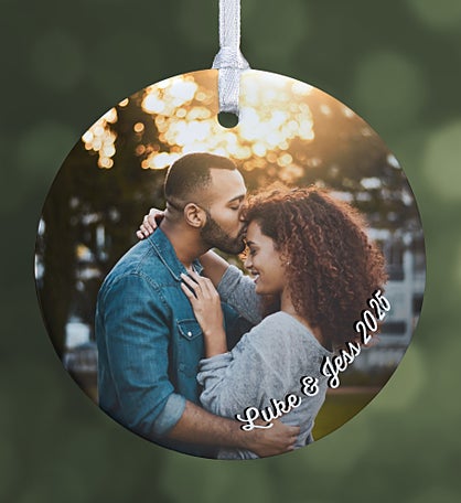 Cute Couple Photo Memories Personalized Ornament