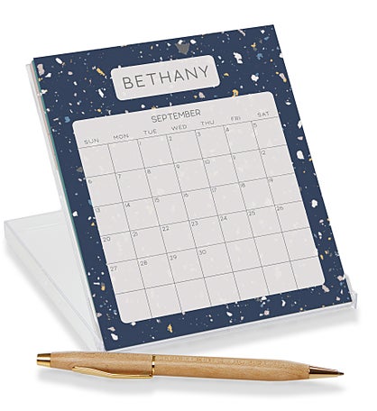 Terrazzo Personalized Desk Calendar