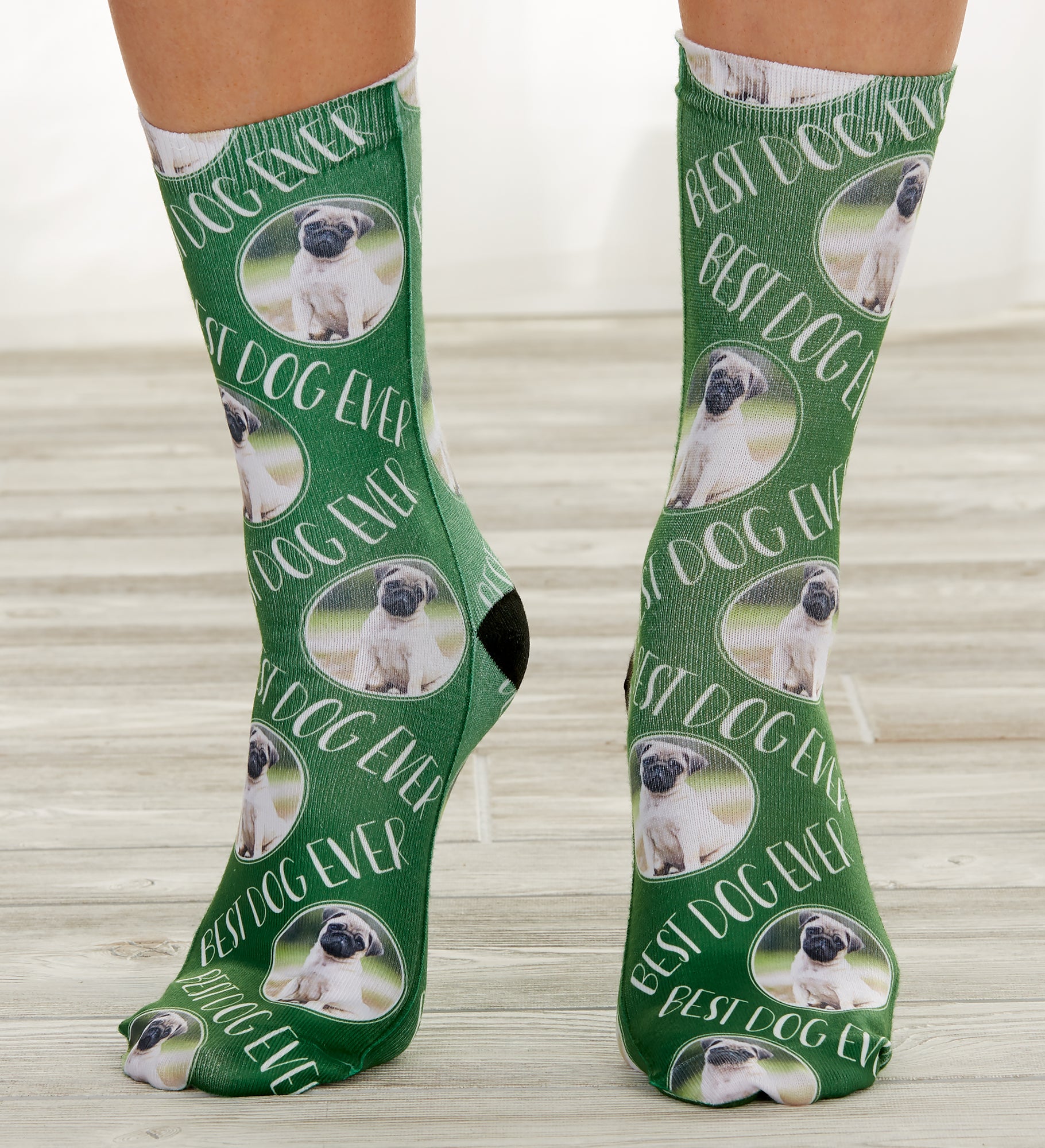 Personalized Dog Photo Adult Socks