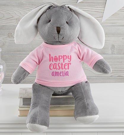 Hoppy Easter Personalized Plush Bunny