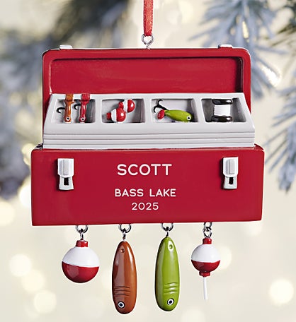 Fishing Tackle Box<sup>©</sup> Personalized Ornament