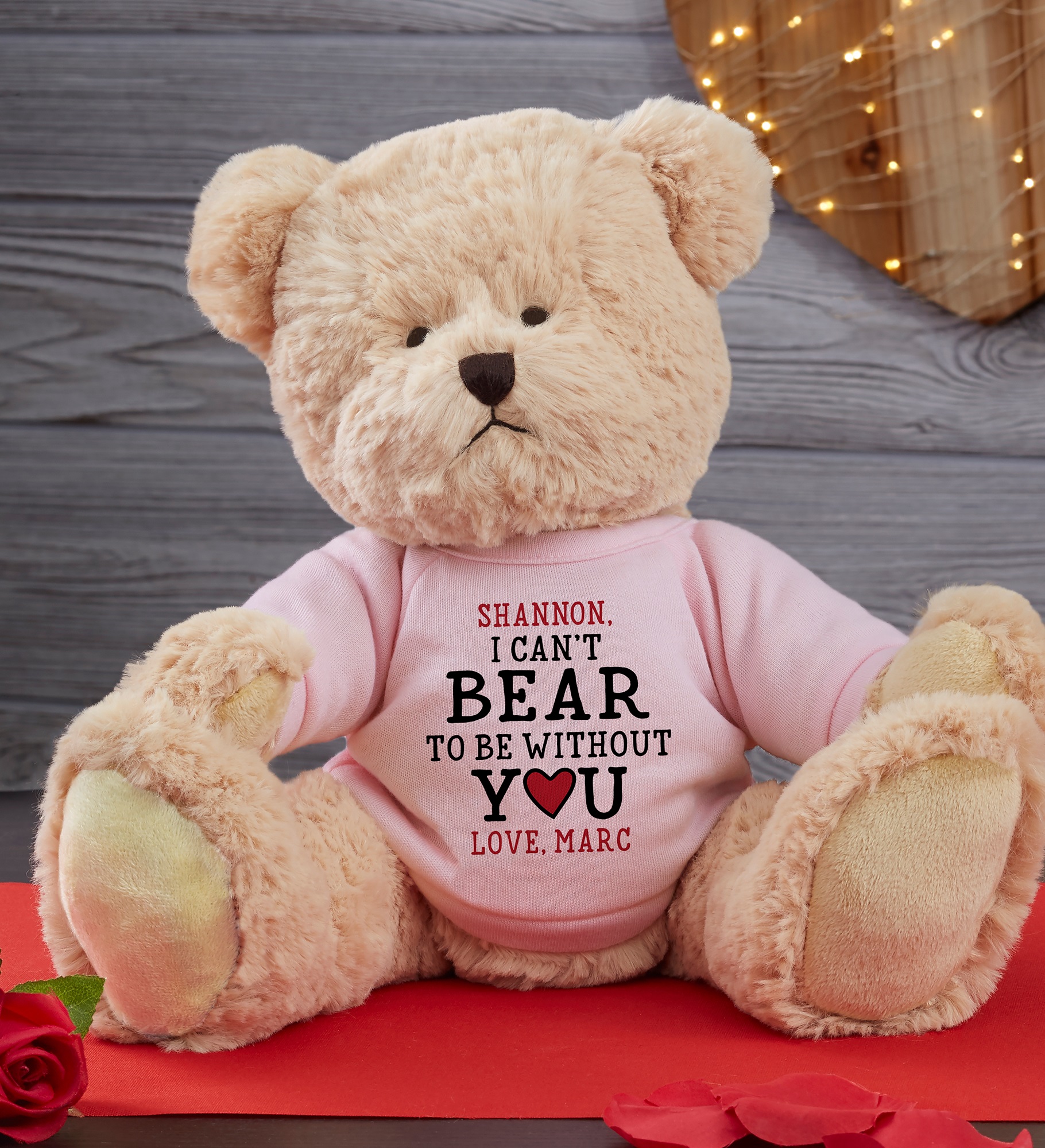Can't Bear to Be Without You Personalized Teddy Bear