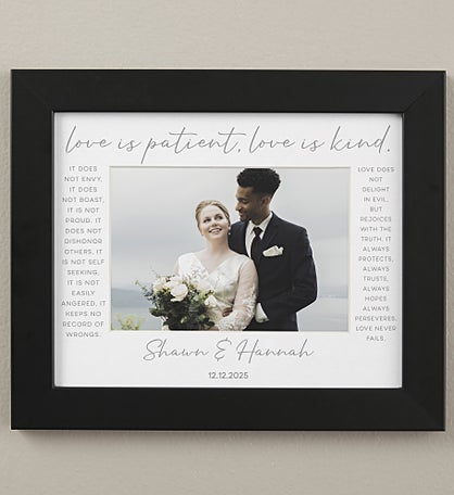 Love Is Patient Personalized Matted Frames