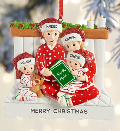 Story Time Personalized Family Ornament