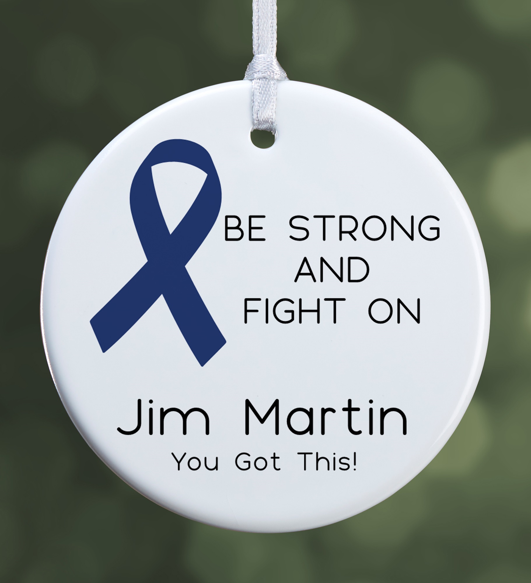 Choose Your Own Awareness Ribbon Personalized Ornament