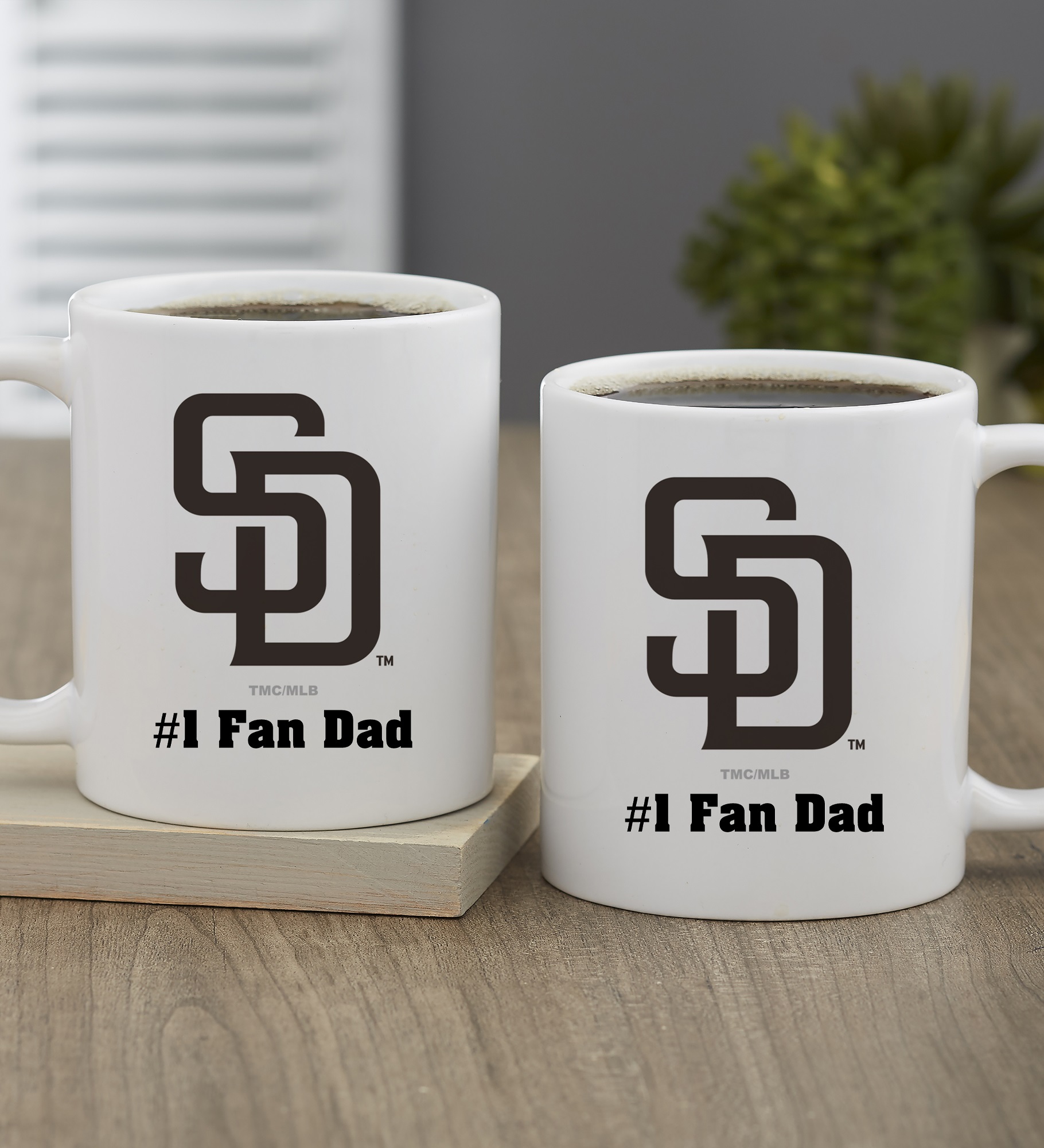 MLB San Diego Padres Personalized Coffee Mug 11oz. - Black