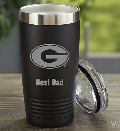 NCAA Georgia Bulldogs Personalized Stainless Steel Tumbler
