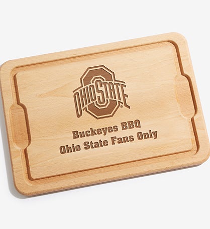NCAA Ohio State Buckeyes Personalized Hardwood Cutting Board