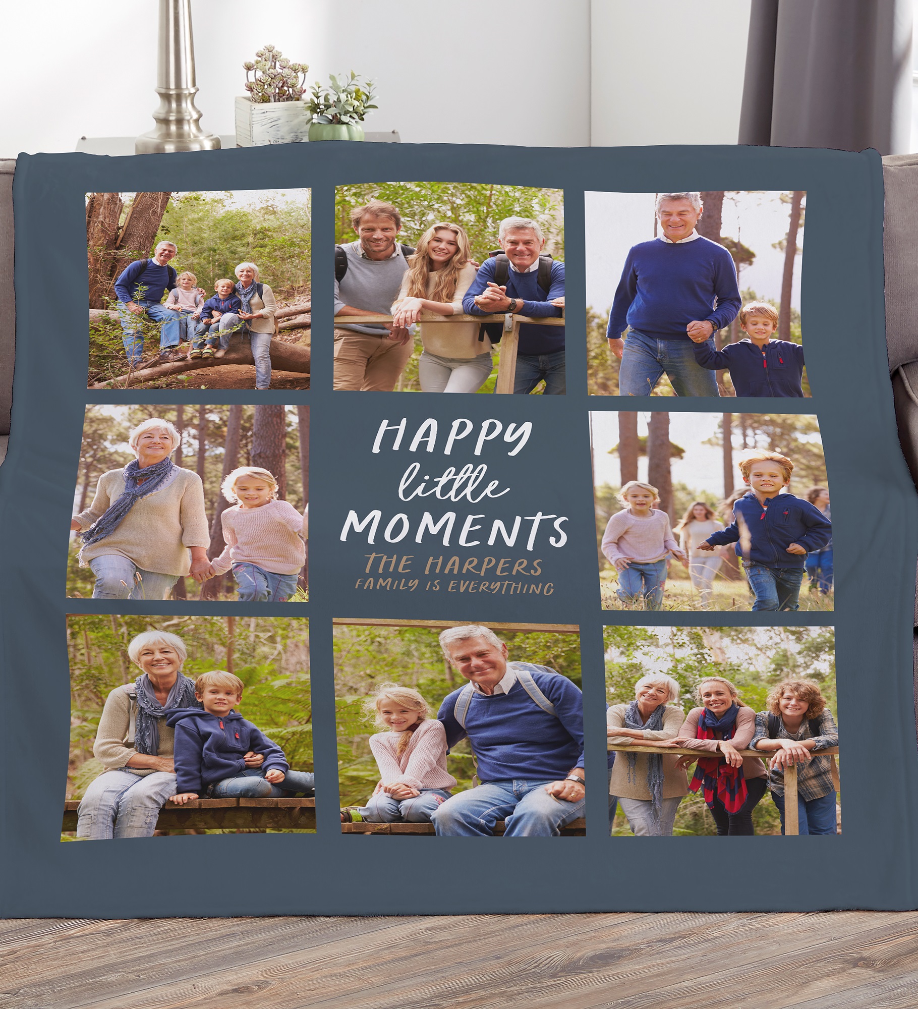 Happy Little Moments Personalized Photo Blanket