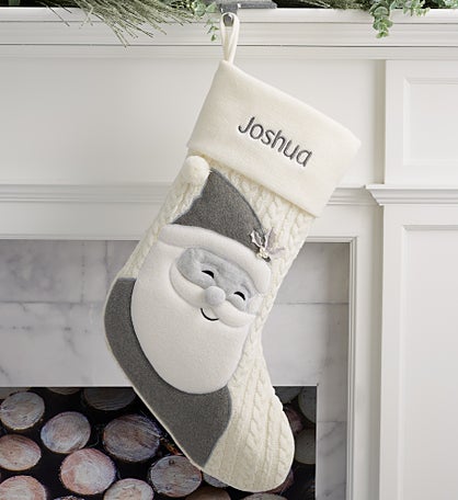 Winter Bliss Embroidered Christmas Stockings