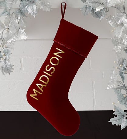 Glistening Name Personalized Christmas Stockings