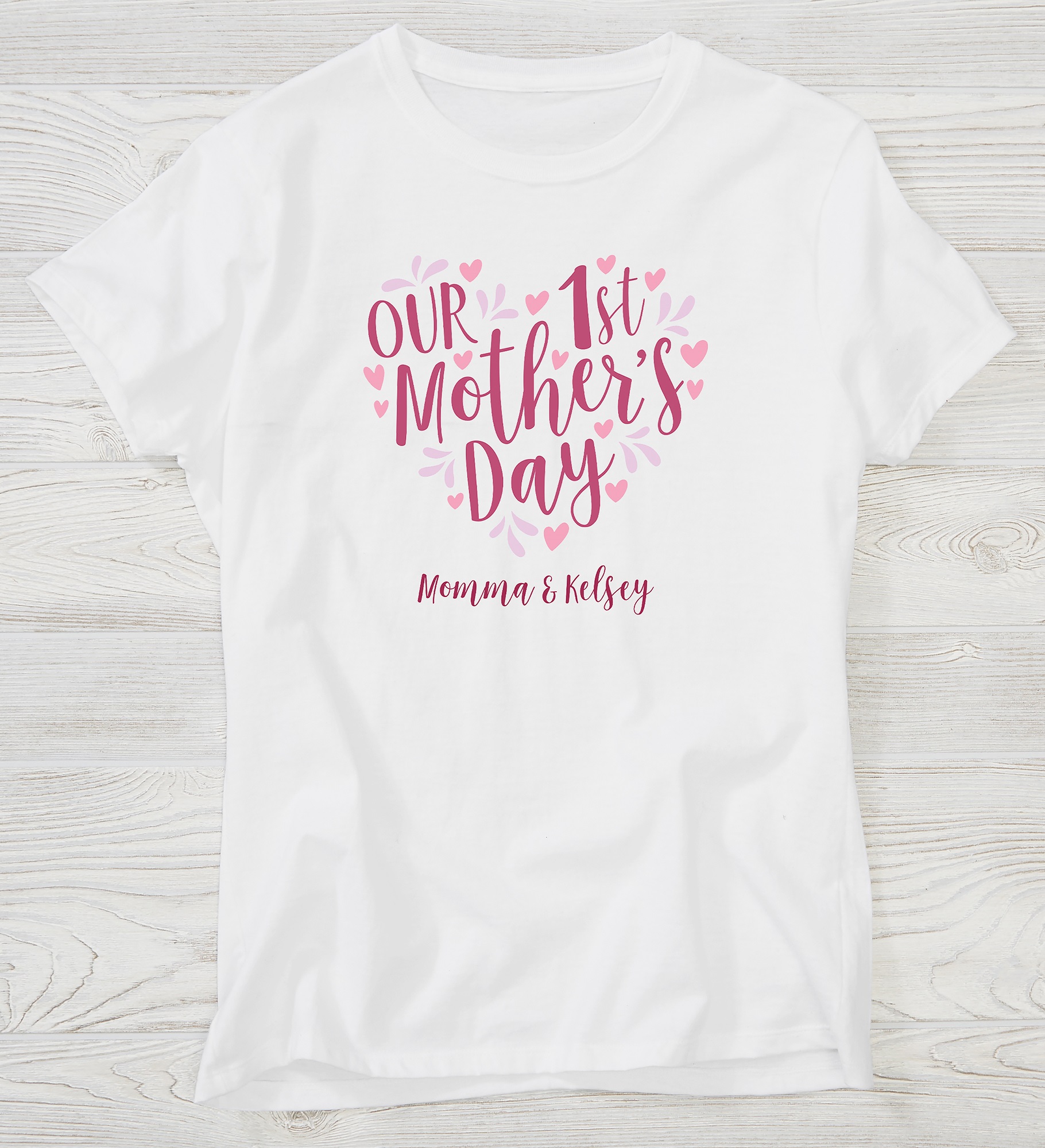 Our First Mother's Day Adult Personalized Shirts
