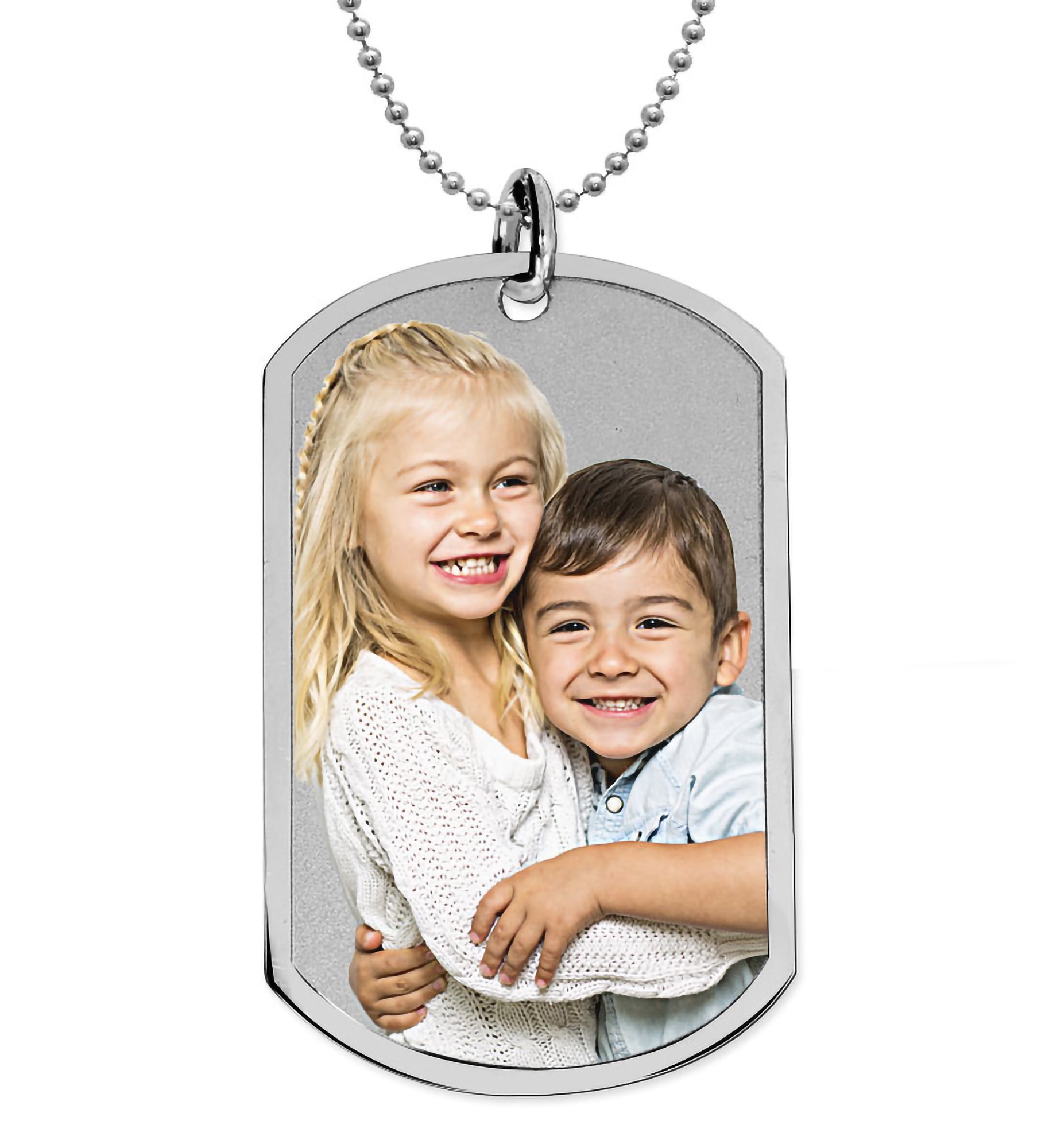 Personalized Color Photo Dog Tag Pendant