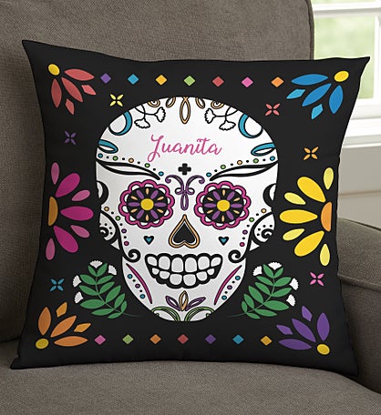 Day of the Dead Personalized Throw Pillows
