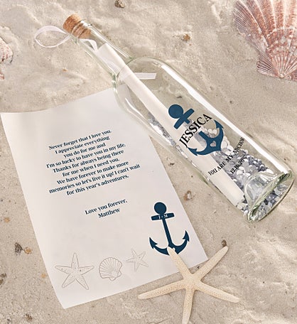You Are My Anchor Personalized Letter In A Bottle