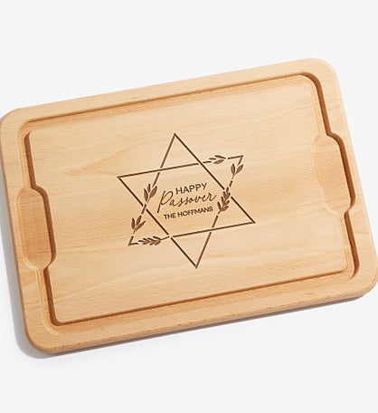 Passover Personalized Hardwood Cutting Boards