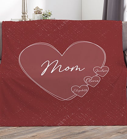 A Mother's Heart Personalized Blanket