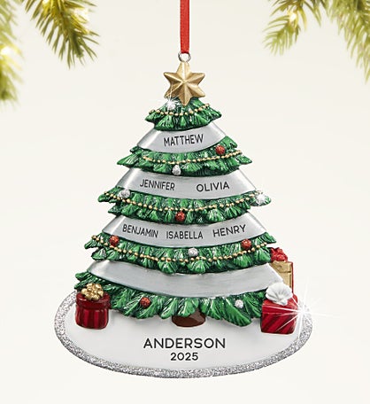 Our Family Tree Personalized Christmas Ornament