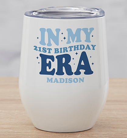 In My Birthday Era Personalized Insulated Wine Tumbler