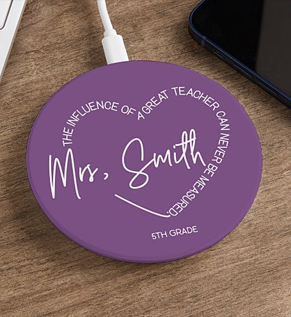 A Great Teacher Personalized Wireless Charging Pad