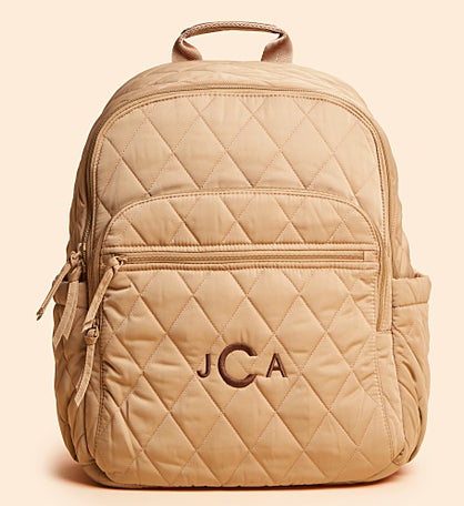 Vera Bradley Embroidered Bancroft Backpack-Tiger's Eye