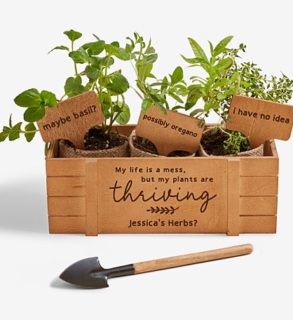 Fun Plant Quotes Personalized Herb Garden