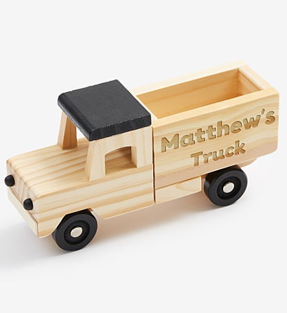 Engraved Adventures Personalized Kids Wooden Truck