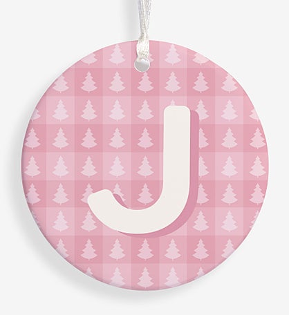 Holiday Monogram Personalized Ornament