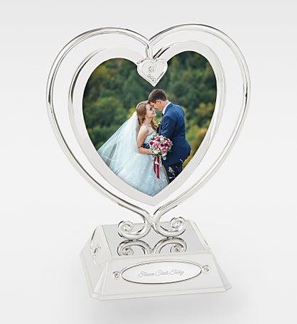 Engraved Everlasting Love Heart Frame