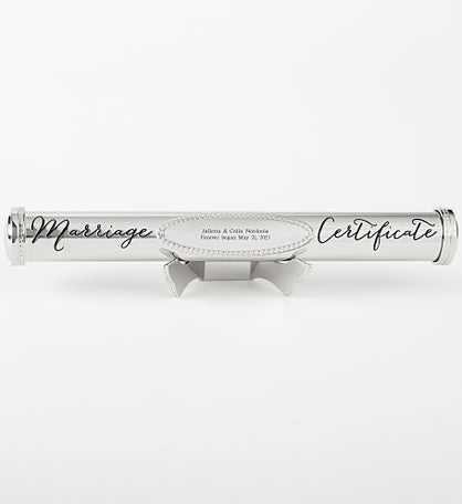 Engraved Wedding Certificate Holder