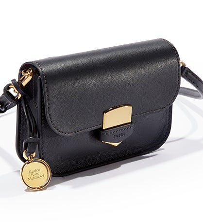 Engraved Fossil Lennox Crossbody