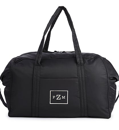 Embroidered Vera Bradley Large Miramar Weekender in Black Nylon