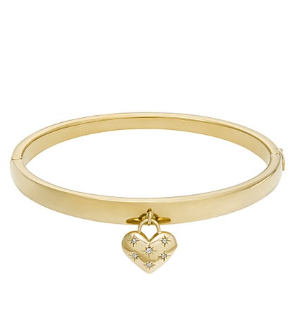 Fossil Heart Bangle Bracelet