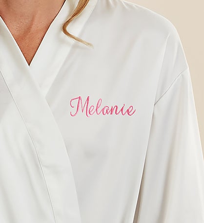 Embroidered Satin Robe by Jessie James Decker