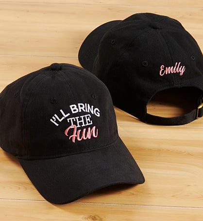 Kittenish "I'll Bring The" Embroidered Baseball Caps
