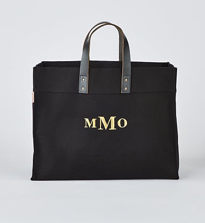 Embroidered Black Canvas and Leather Tote by Jessie James Decker
