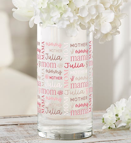 Personalized Repeating Name Mother's Day Vase by Jessie James Decker