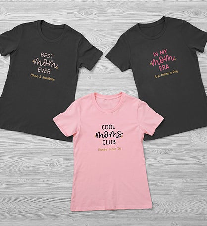 Kittenish Personalized Fitted Tee for Mom